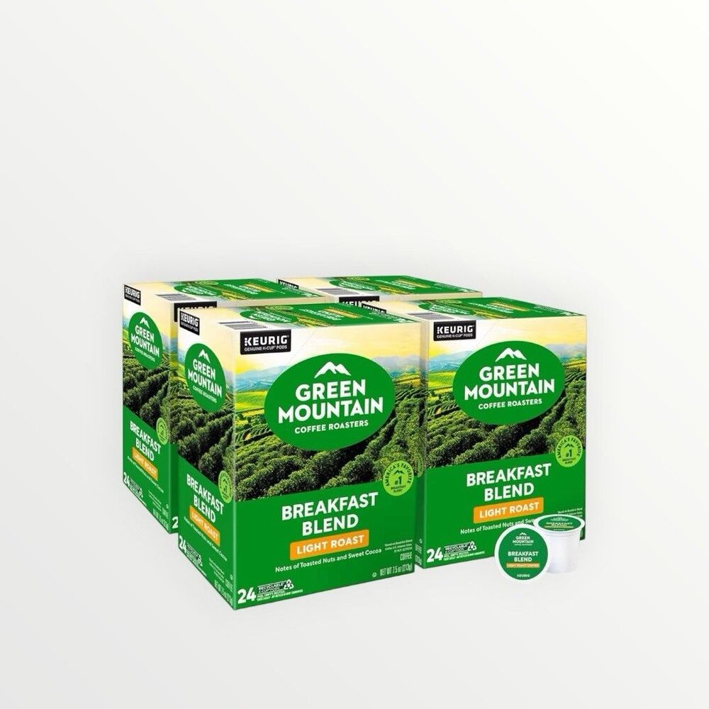 Green Mountain Coffee Breakfast Blend Light Roast K-Cup Pods 96 Ct KEURIG